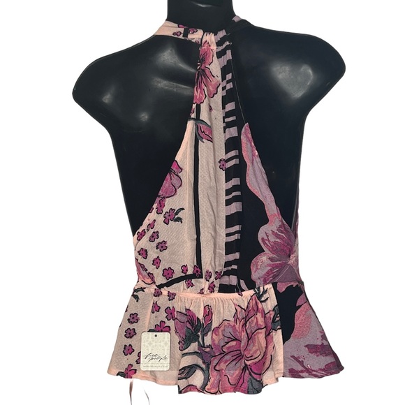 Free People Hot Tropics pink tank top - Picture 4 of 9